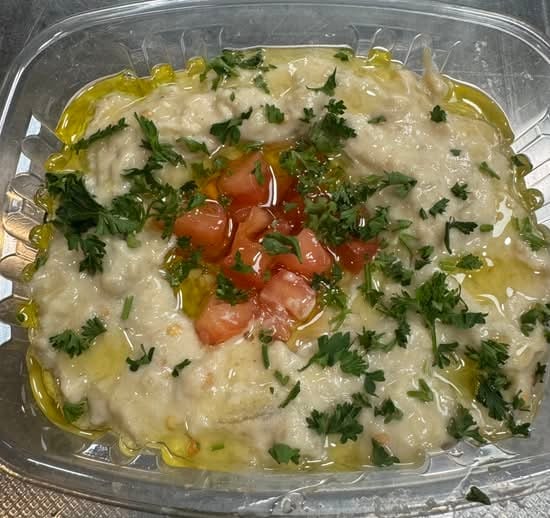 L Baba Ghanooj & Pita.