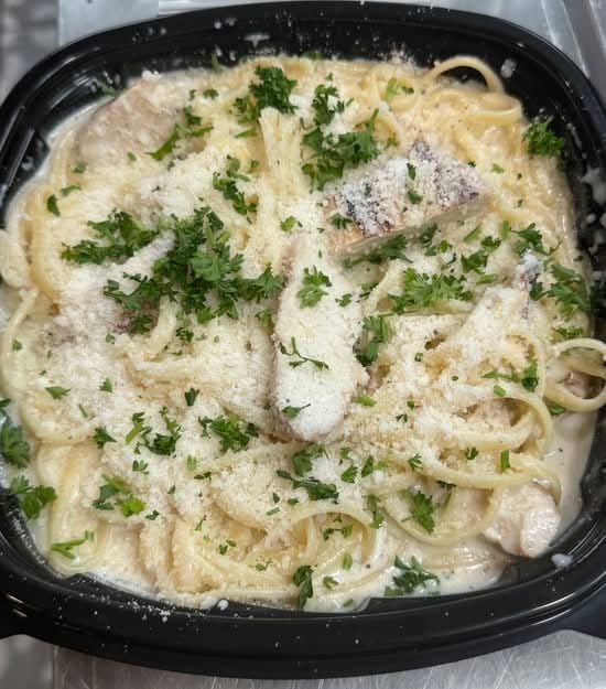 Chicken Alfredo.