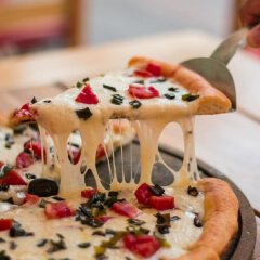 pizzeria template homemade mozarella